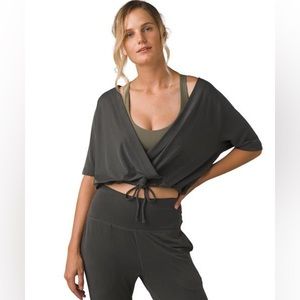 Prana Narkanda cropped crossover top XS